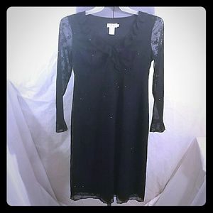Cdc petite black glittery dress Sz 8